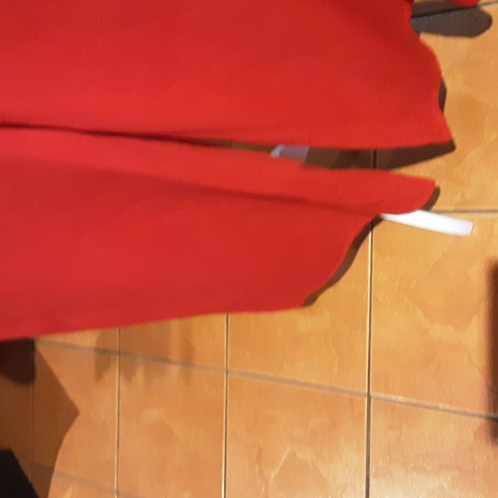 SHEIN Orange Red Ruffled Rompers - Picture 5 of 10